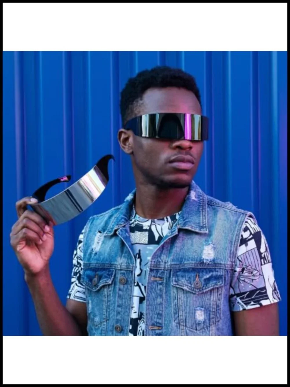 12 PC Futuristic Cyber Visor Sunglasses Party Pack Costume Accessory
